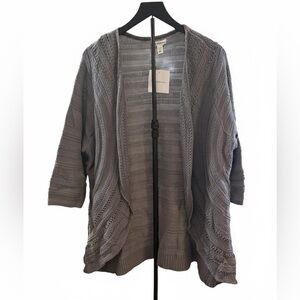 Croft & Barrow Gray Women's Cardigan